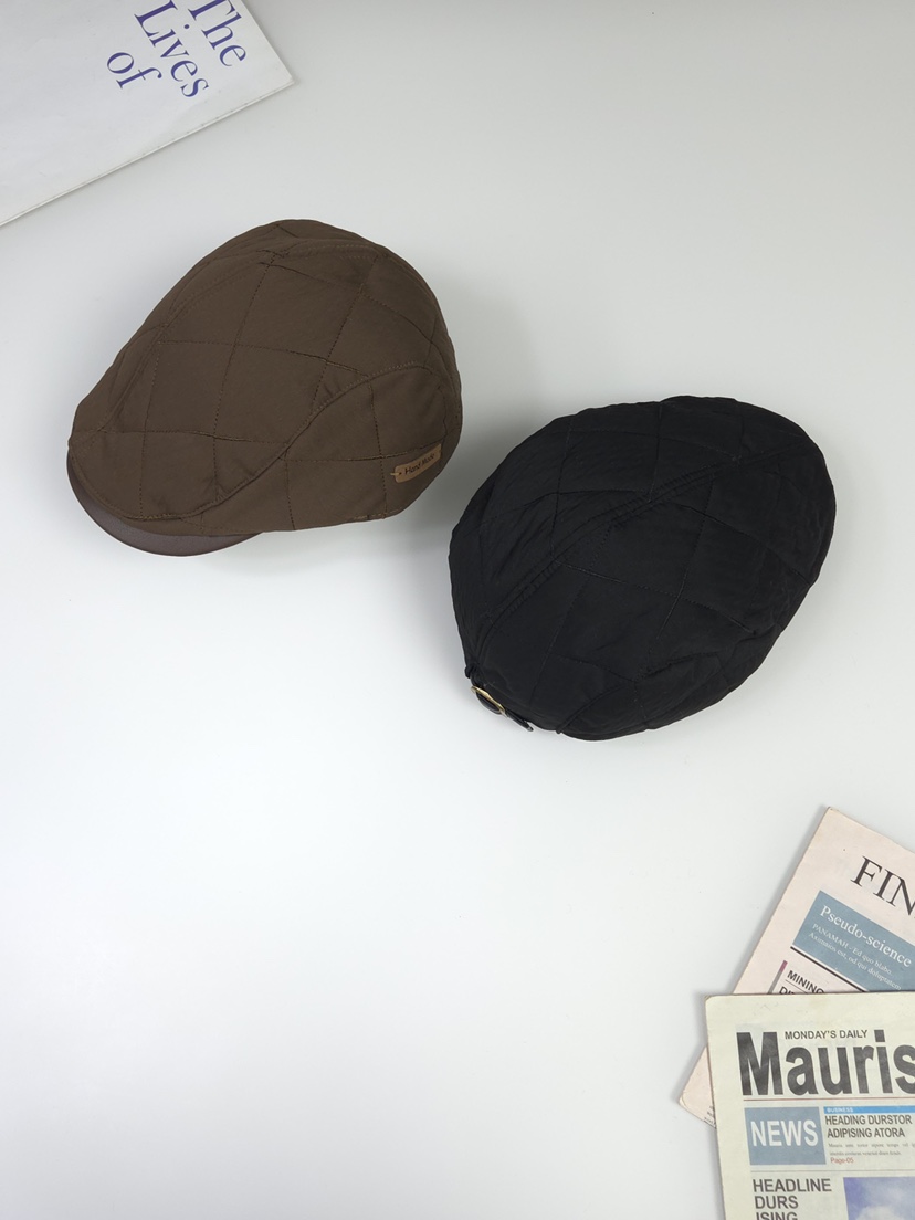 THE HAT-P東大門㊣直郵女士新款人氣推薦職業25秋冬帽子皮革THE HAT帽子