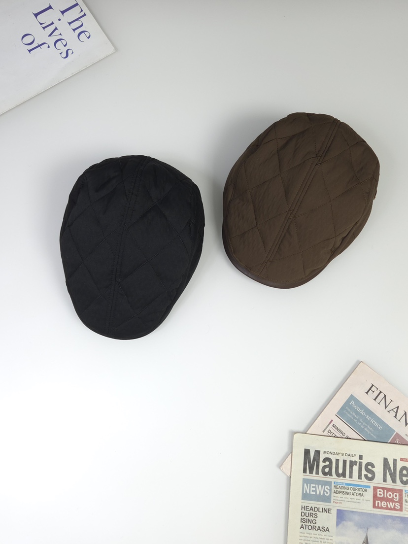 THE HAT-P東大門㊣直郵女士新款人氣推薦職業25秋冬帽子皮革THE HAT帽子