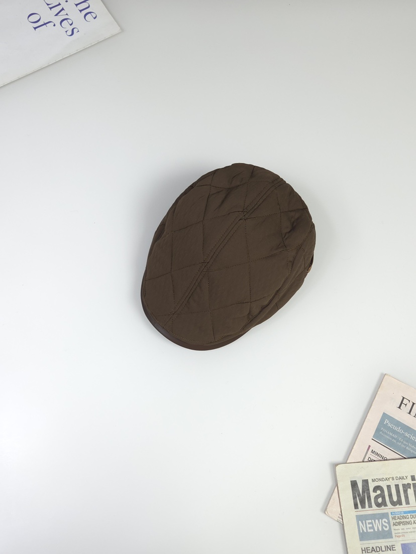 THE HAT-P東大門㊣直郵女士新款人氣推薦職業25秋冬帽子皮革THE HAT帽子圖色1