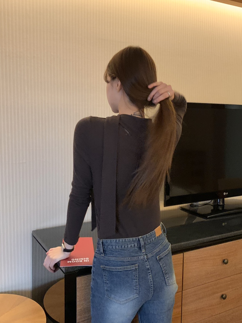 LEGACY韓國代購㊣女裝新款推薦休閑職業人氣熱賣長袖T恤羊毛LEGACY長袖T恤