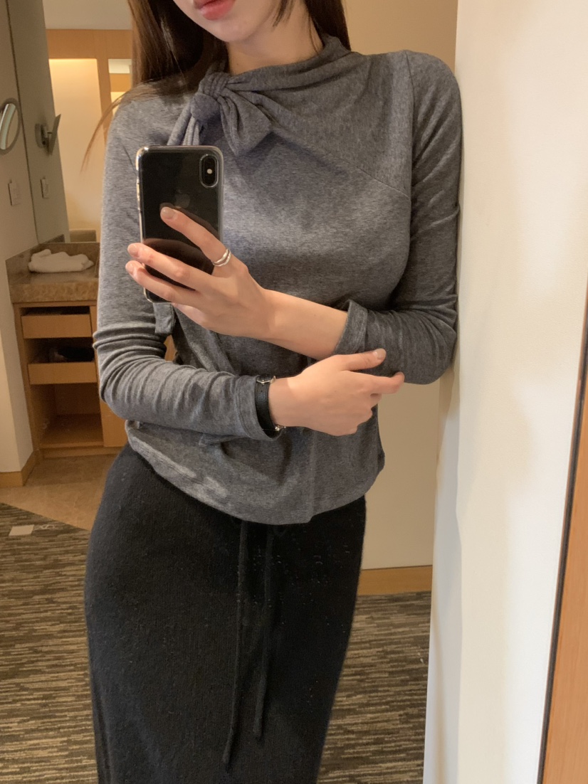 LEGACY韓國代購㊣女裝新款推薦休閑職業人氣熱賣長袖T恤羊毛LEGACY長袖T恤