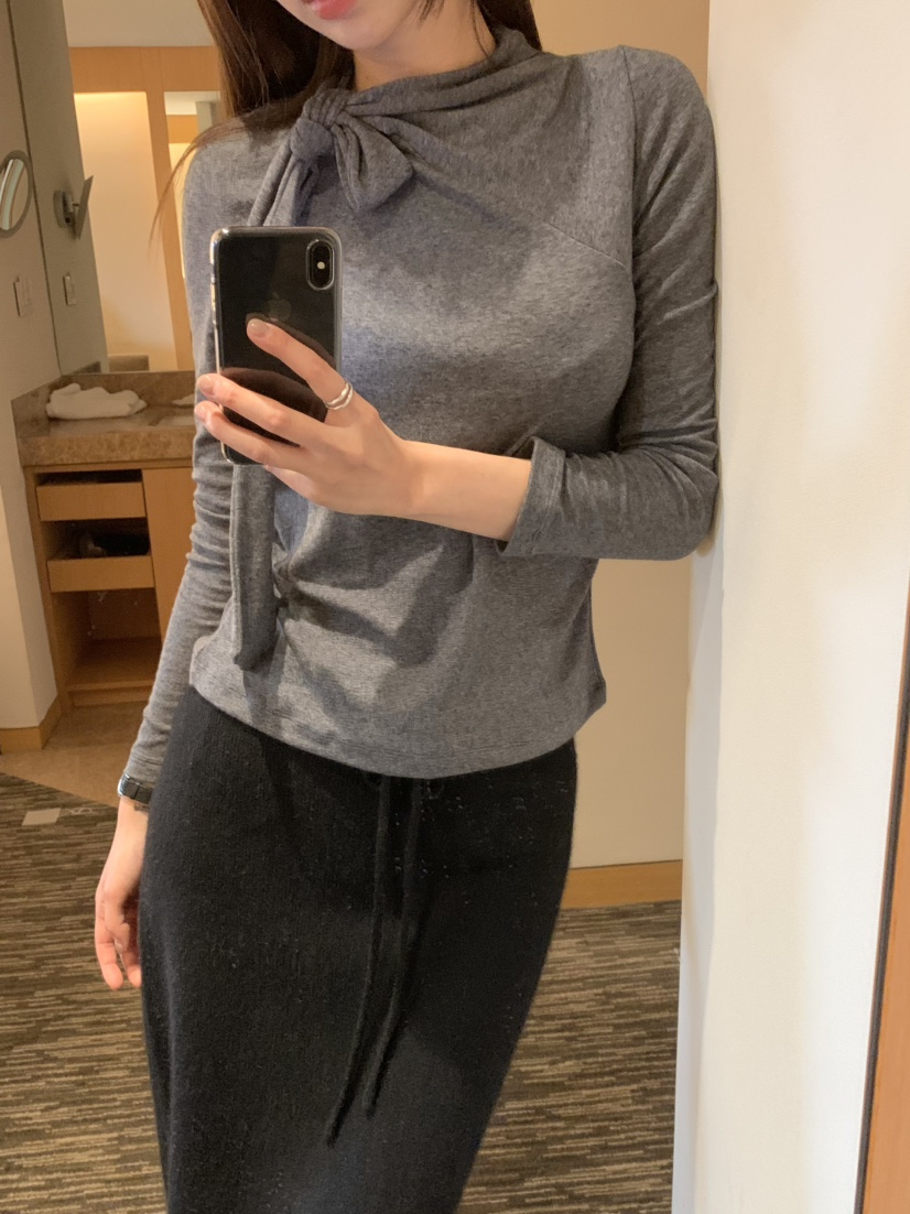 LEGACY韓國代購㊣女裝新款推薦休閑職業人氣熱賣長袖T恤羊毛LEGACY長袖T恤