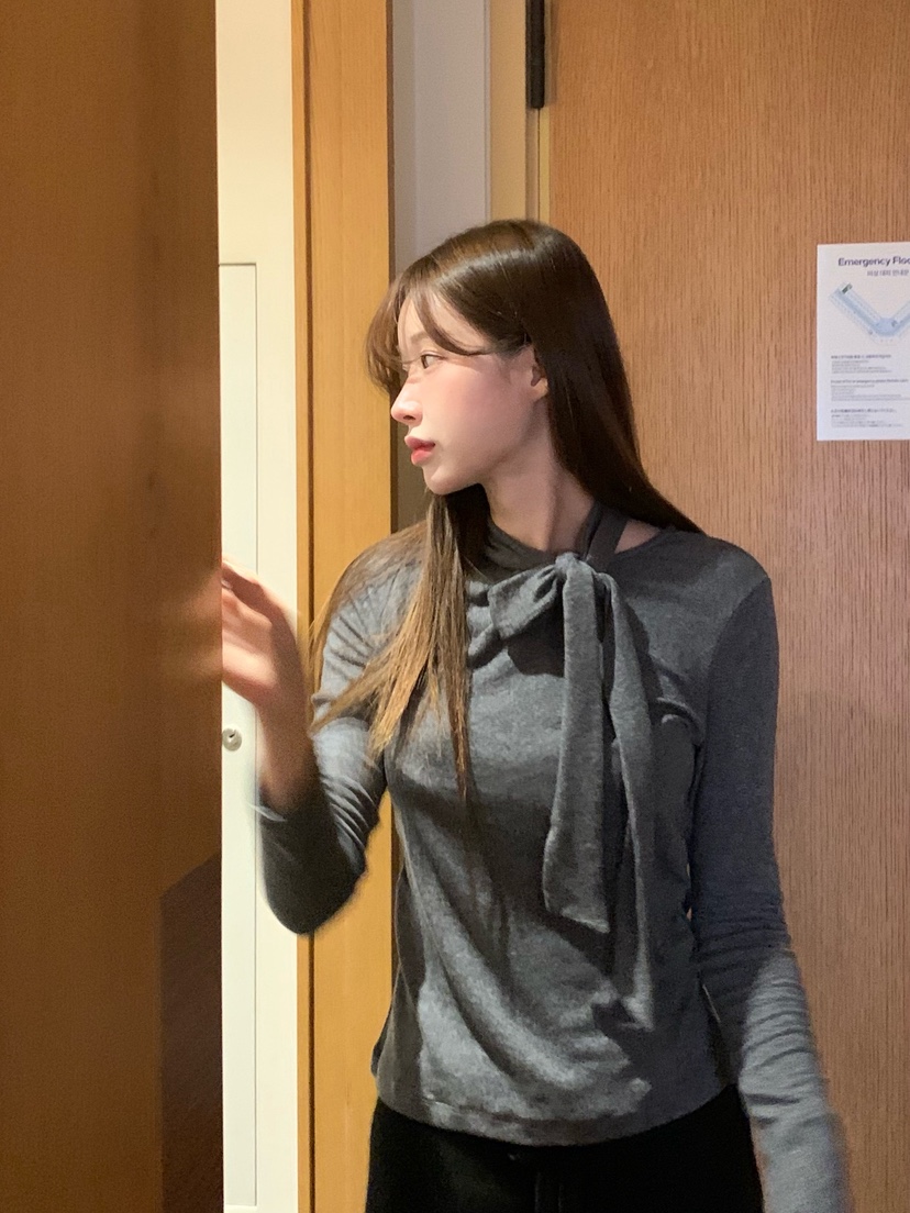 LEGACY韓國代購㊣女裝新款推薦休閑職業人氣熱賣長袖T恤羊毛LEGACY長袖T恤