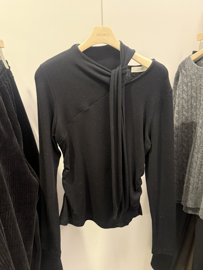 LEGACY韓國代購㊣女裝新款推薦休閑職業人氣熱賣長袖T恤羊毛LEGACY長袖T恤圖色1