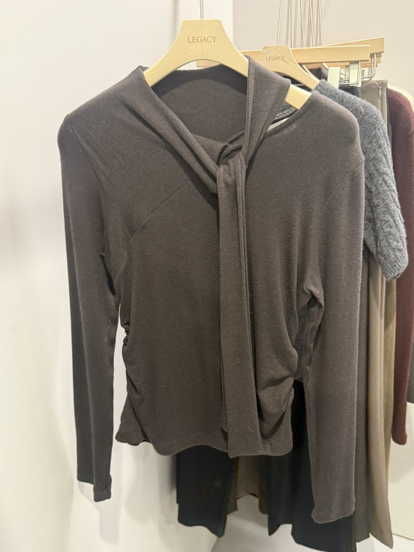 LEGACY韓國代購㊣女裝新款推薦休閑職業人氣熱賣長袖T恤羊毛LEGACY長袖T恤圖色3