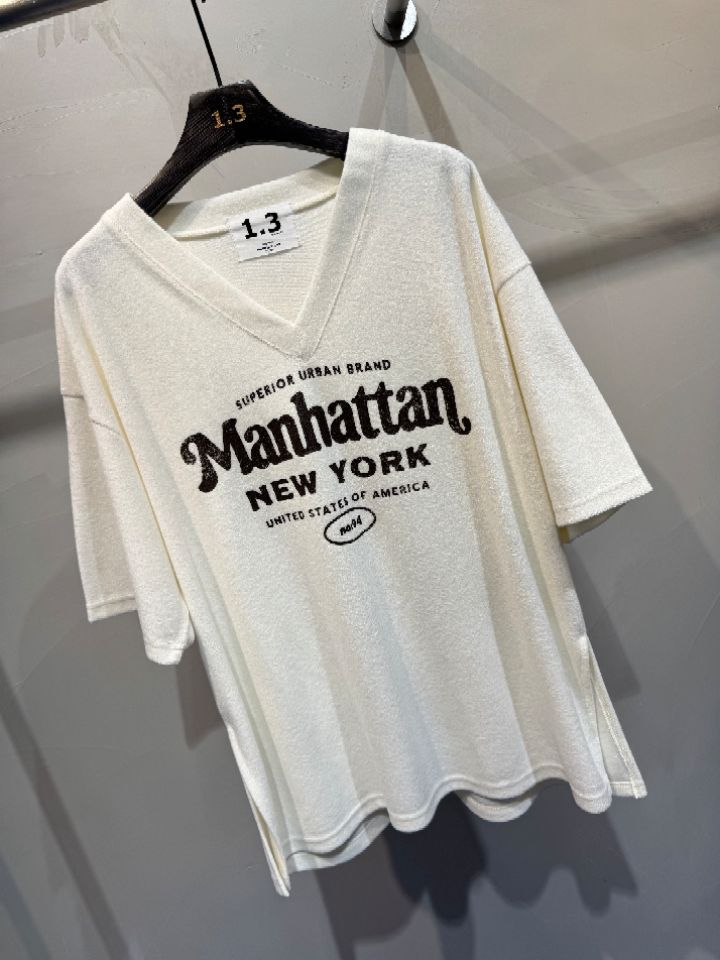 1.3韓國直郵㊣女裝新款熱賣人氣休閑25秋冬時尚職業推薦T恤1.3T恤