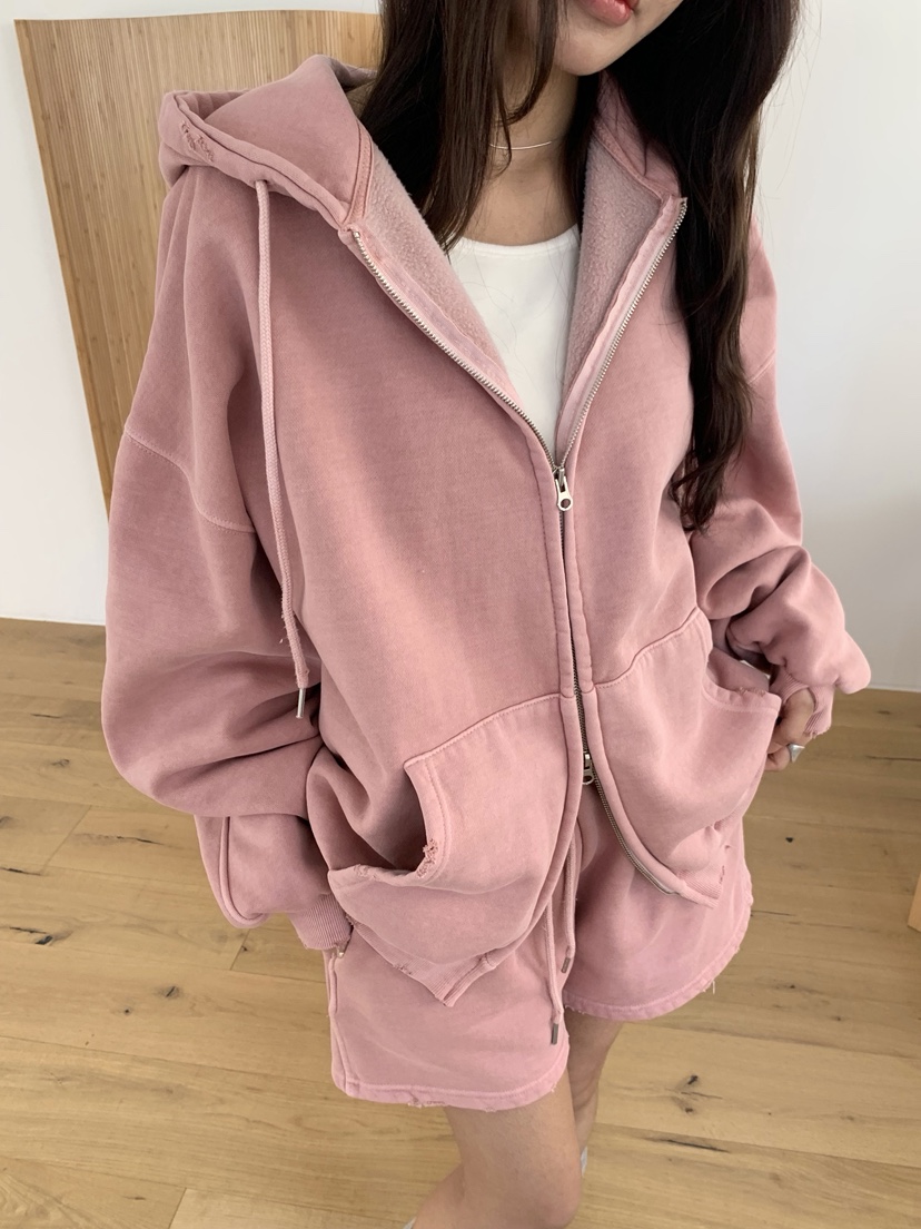 SUGAR CASE東大門㊣直郵女士新款熱賣人氣職業夾克連帽拉鏈衫SUGAR CASE夾克