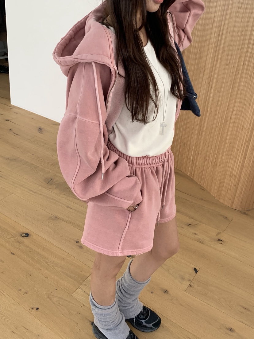 SUGAR CASE東大門㊣直郵女士新款熱賣人氣職業夾克連帽拉鏈衫SUGAR CASE夾克