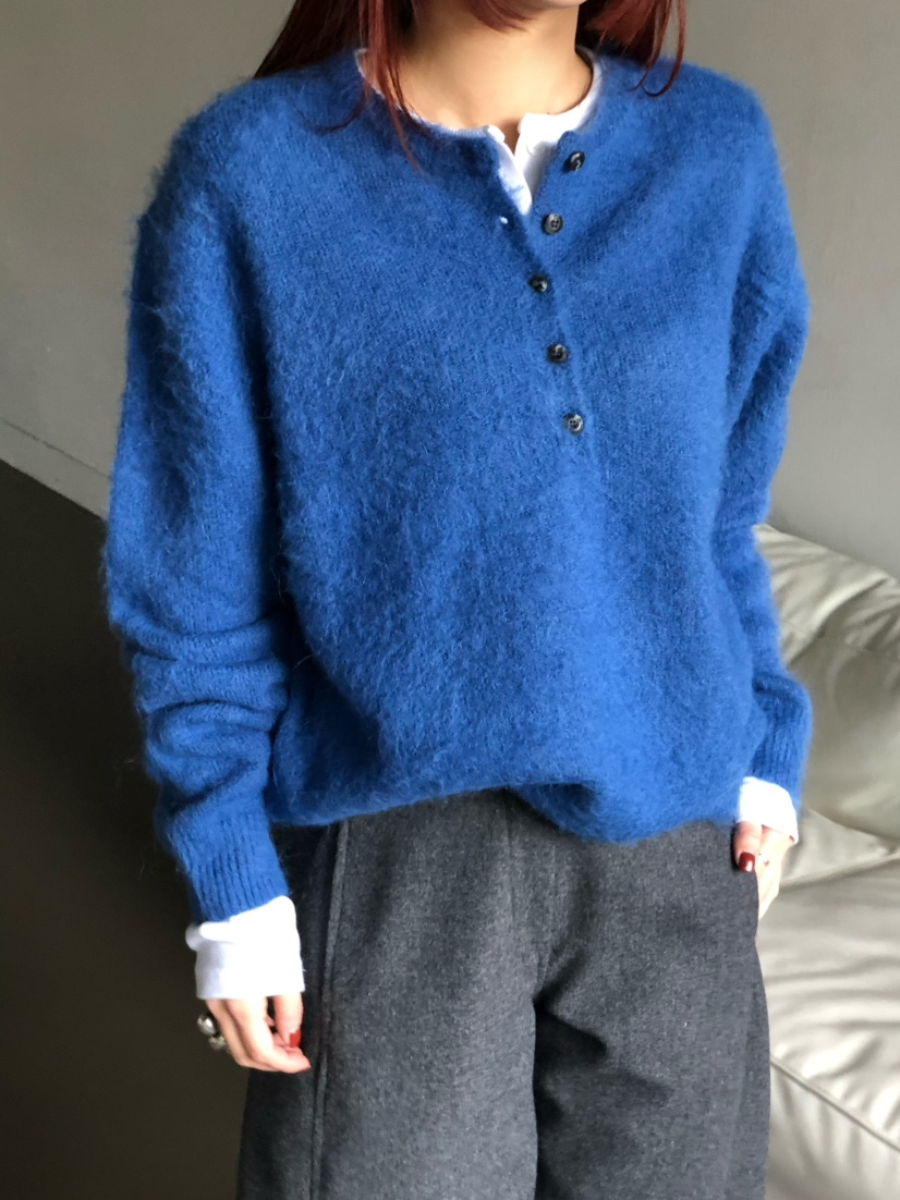 OVER NEAR東大門㊣直郵女裝新款熱賣時尚休閑針織衫不含內搭OVER NEAR針織衫