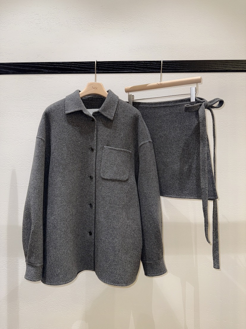 NDE東大門㊣直郵女裝新品熱賣職業休閑套裝不含內搭手工套裝NDE套裝圖色1