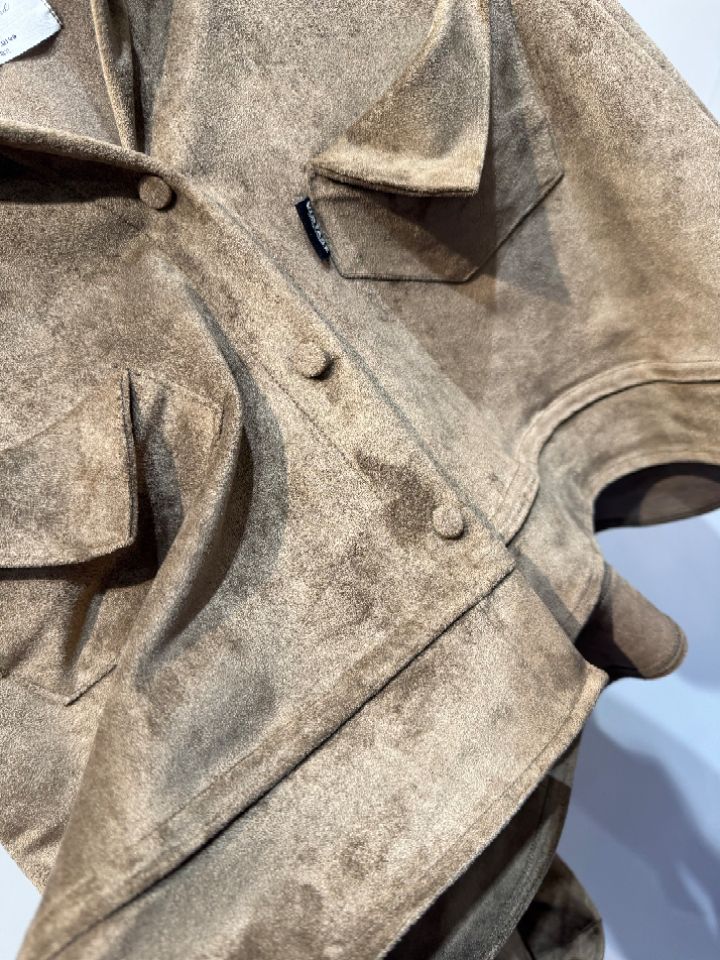 1.3韓國代購㊣女裝新品時尚推薦人氣休閑職業熱賣夾克絨面革1.3夾克