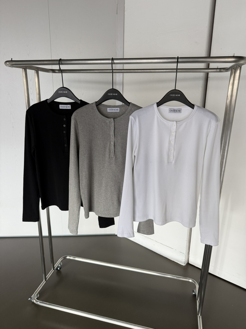 OVER NEAR韓國代購㊣女士新品熱賣人氣職業長袖T恤不含內搭OVER NEAR長袖T恤