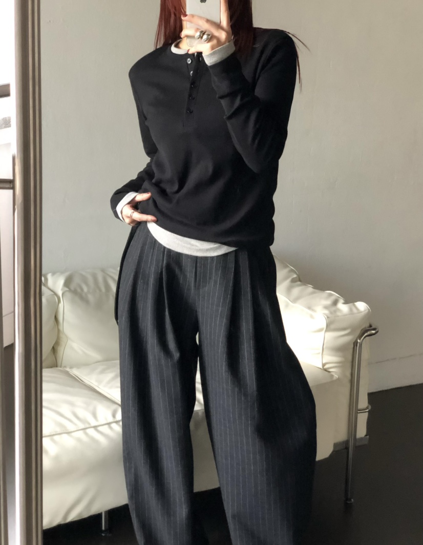 OVER NEAR韓國代購㊣女士新品熱賣人氣職業長袖T恤不含內搭OVER NEAR長袖T恤