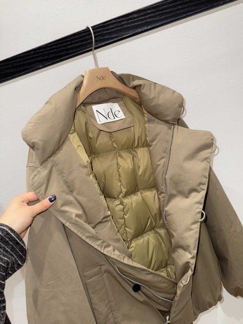 NDE韓國代購㊣女士新品熱賣人氣時尚休閑25秋冬短款羽絨服填充絨NDE短款羽絨服