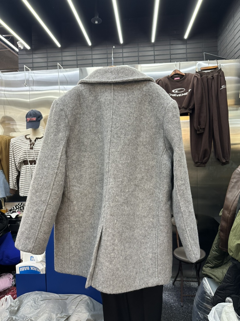 BLACK BABI東大門㊣實拍女裝新品時尚人氣休閑25秋冬夾克羊毛BLACK BABI夾克