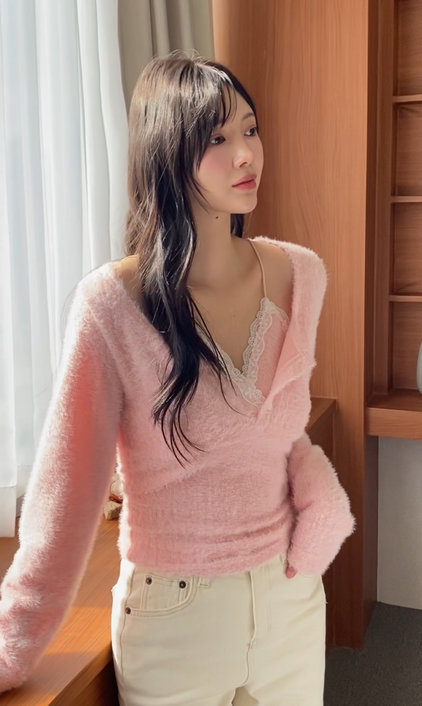 N BROWN東大門㊣直郵女士新款熱賣人氣25秋冬時尚推薦針織衫N BROWN針織衫