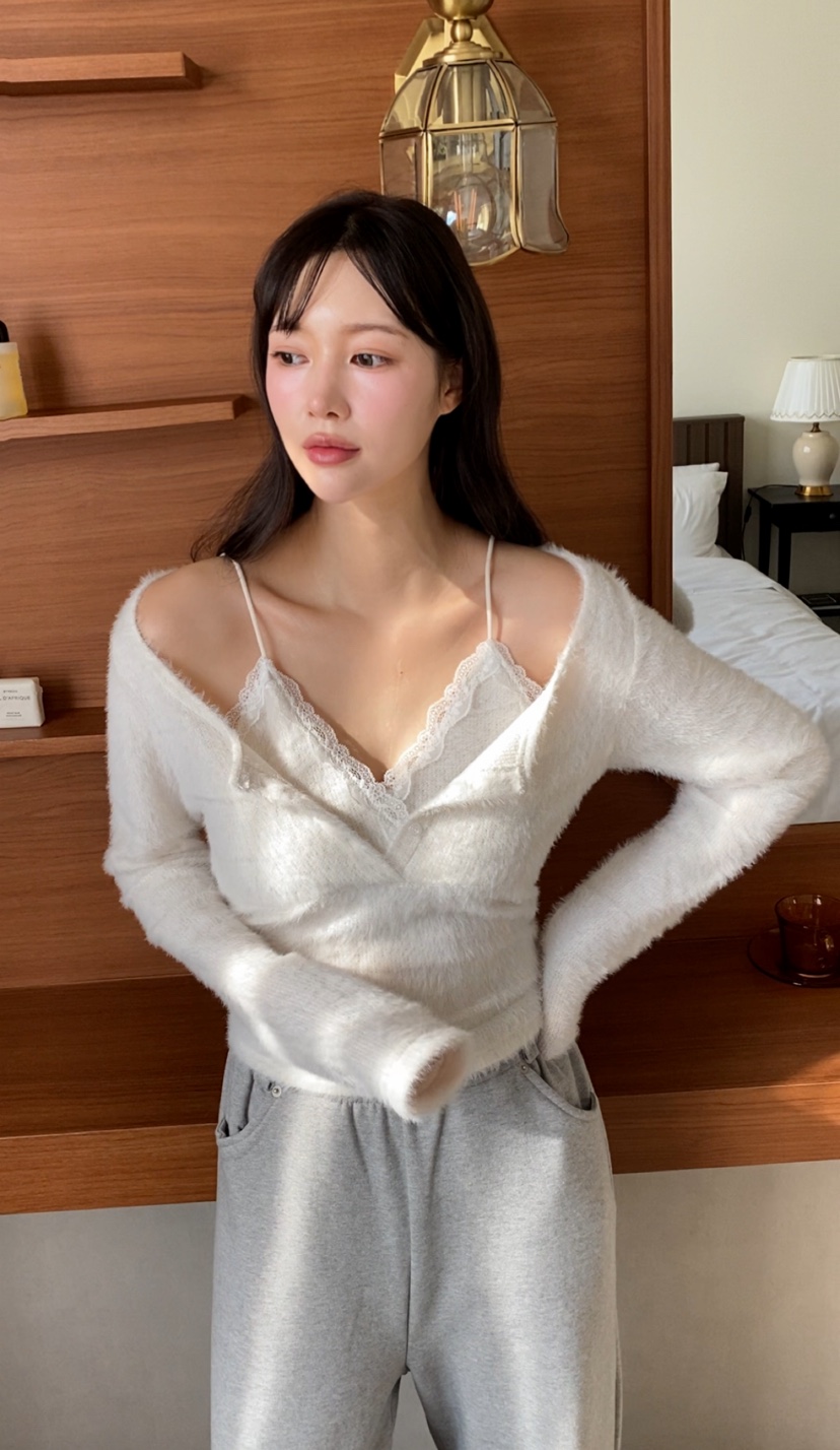 N BROWN東大門㊣直郵女士新款熱賣人氣25秋冬時尚推薦針織衫N BROWN針織衫