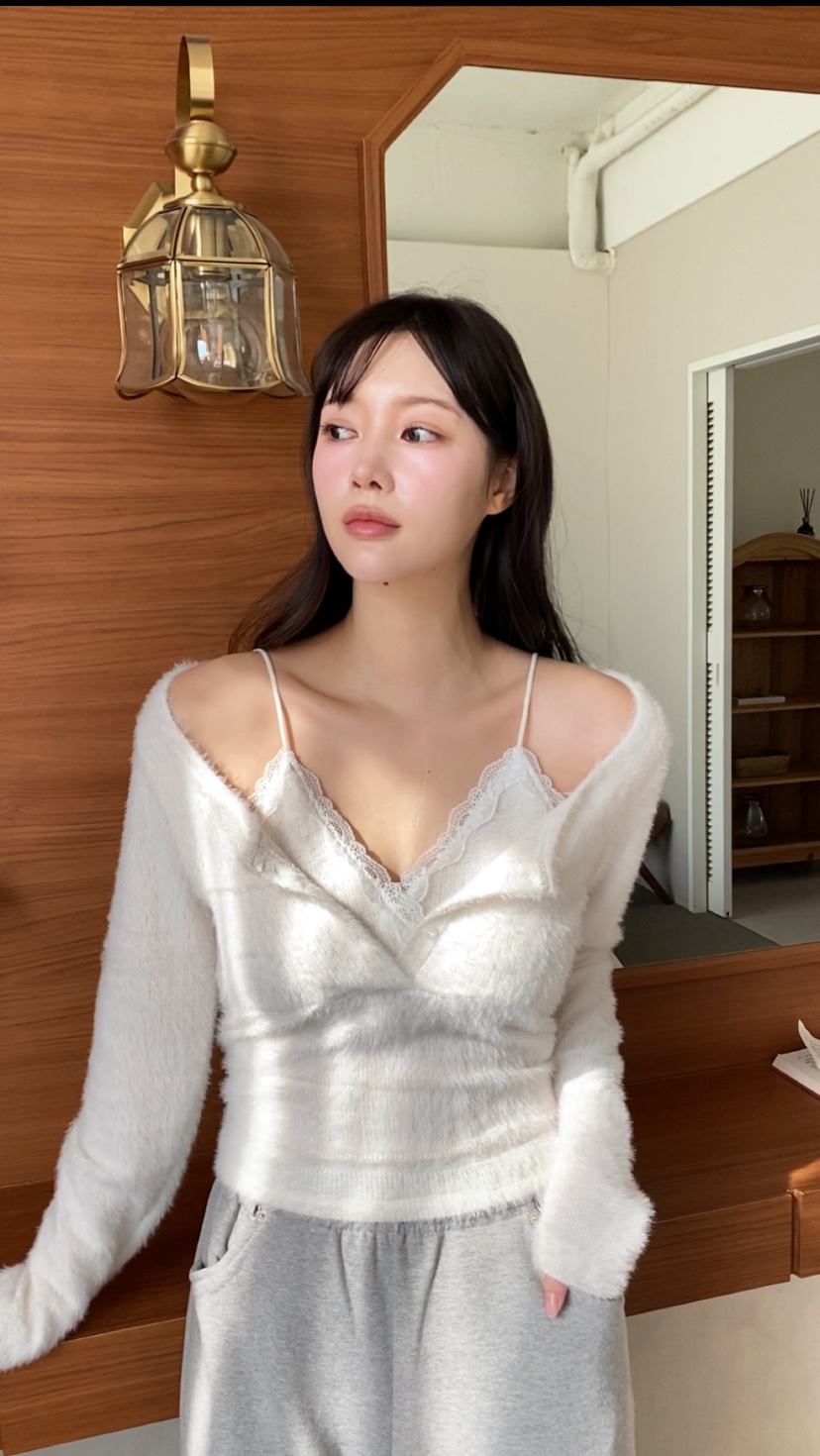 N BROWN東大門㊣直郵女士新款熱賣人氣25秋冬時尚推薦針織衫N BROWN針織衫