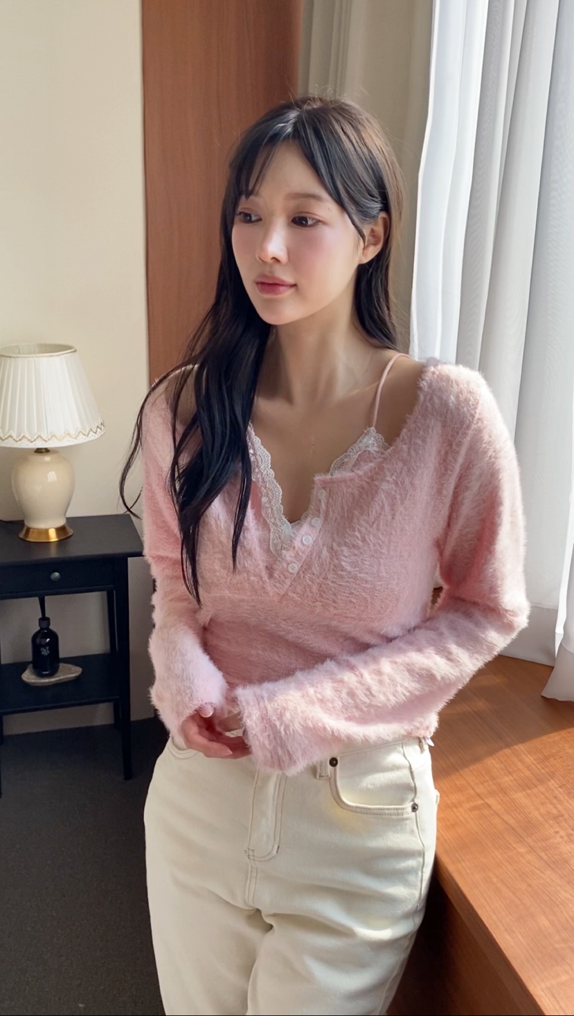 N BROWN東大門㊣直郵女士新款熱賣人氣25秋冬時尚推薦針織衫N BROWN針織衫圖色1