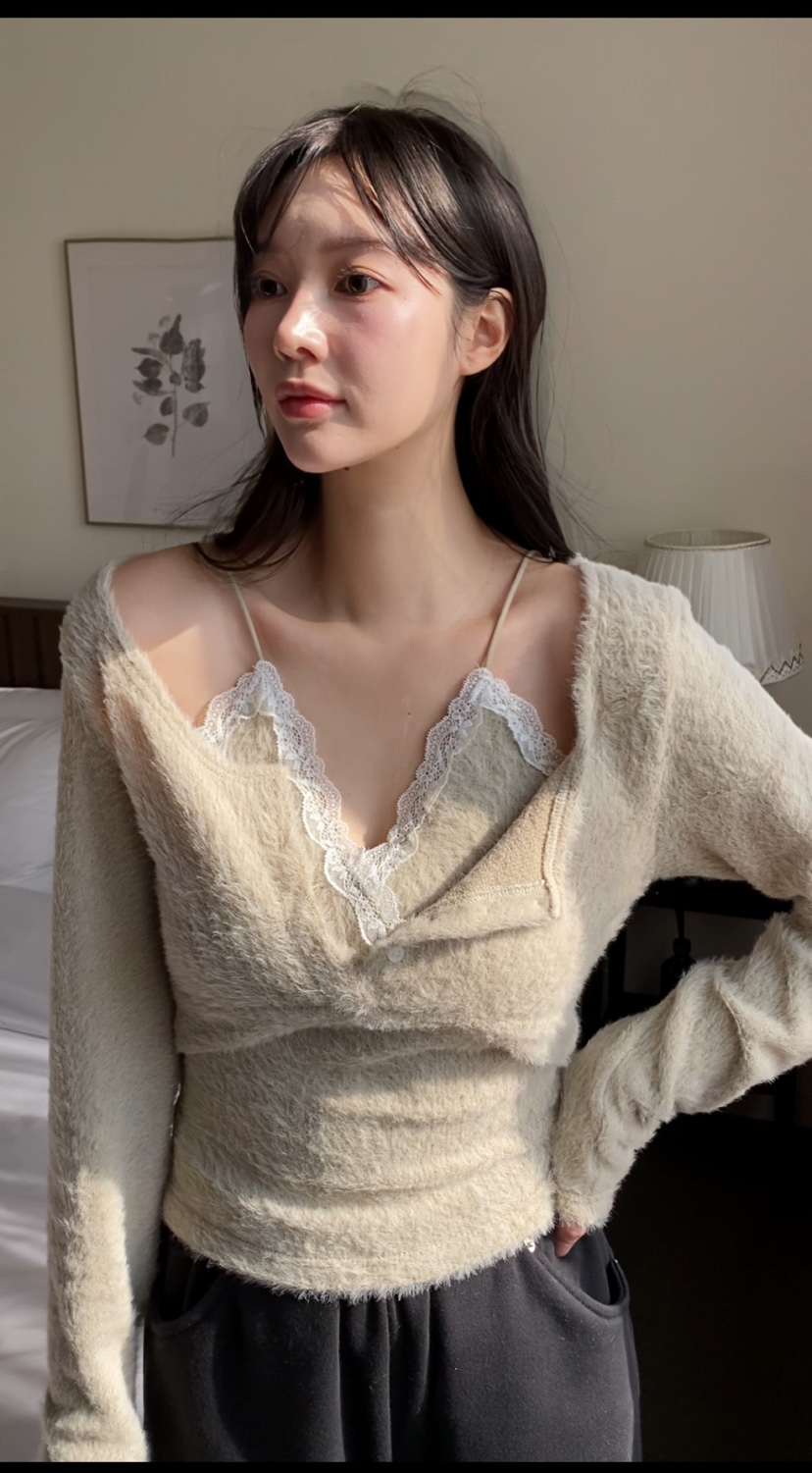 N BROWN東大門㊣直郵女士新款熱賣人氣25秋冬時尚推薦針織衫N BROWN針織衫圖色3