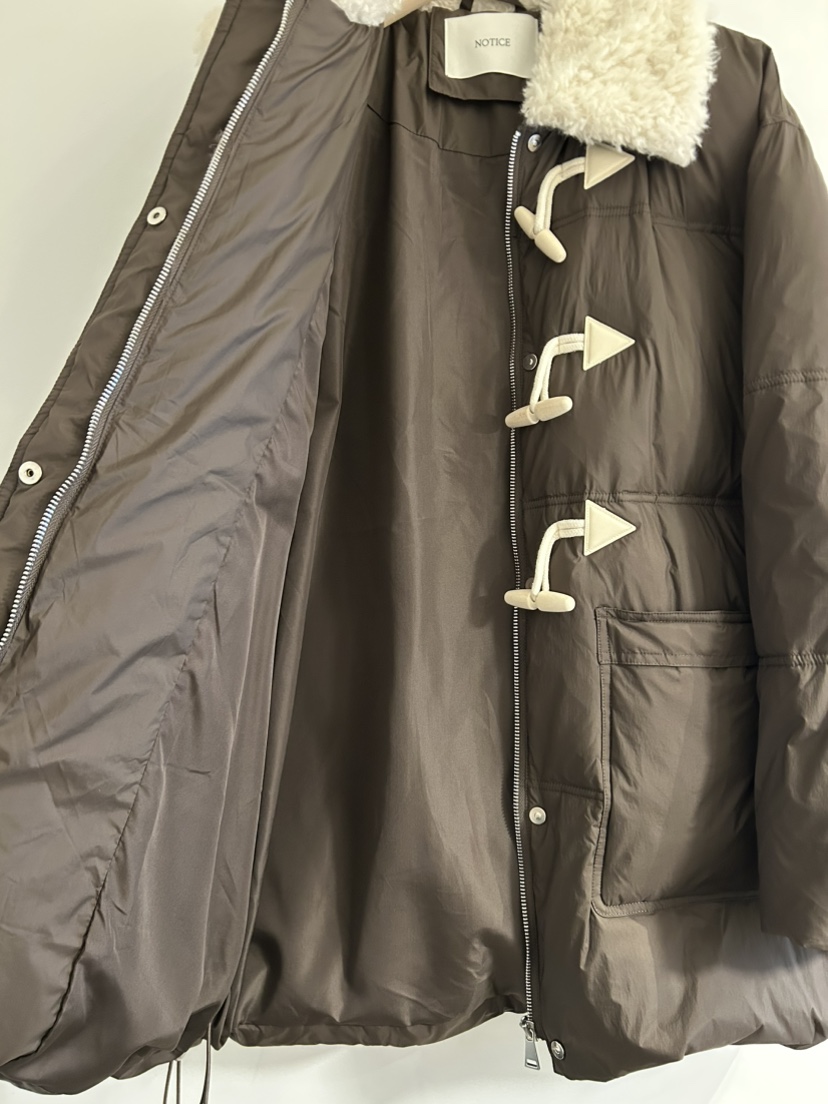 NOTICE東大門㊣實拍女裝新款推薦職業25秋冬時尚熱賣長款棉服NOTICE長款棉服