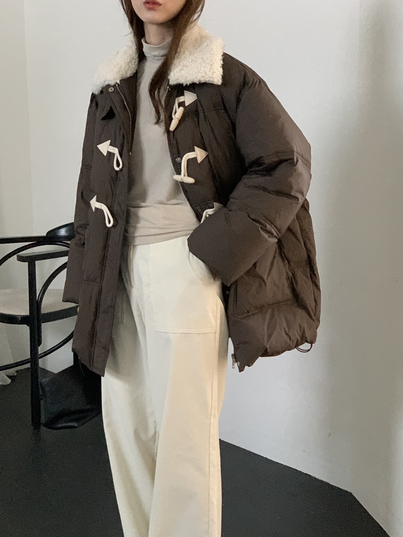 NOTICE東大門㊣實拍女裝新款推薦職業25秋冬時尚熱賣長款棉服NOTICE長款棉服