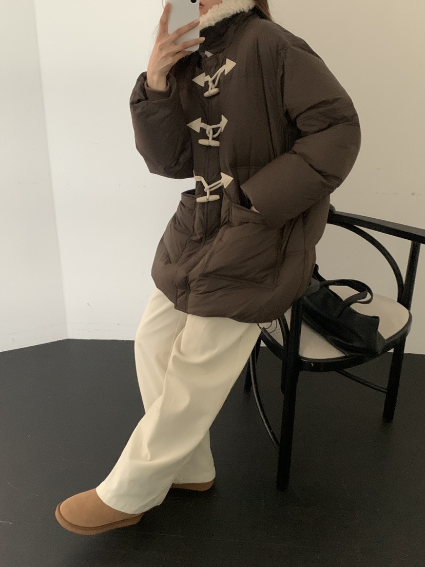 NOTICE東大門㊣實拍女裝新款推薦職業25秋冬時尚熱賣長款棉服NOTICE長款棉服