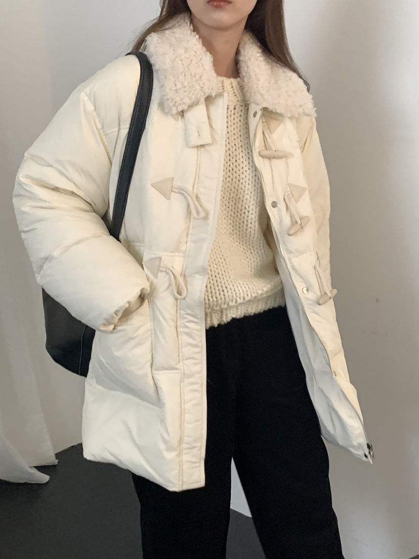 NOTICE東大門㊣實拍女裝新款推薦職業25秋冬時尚熱賣長款棉服NOTICE長款棉服