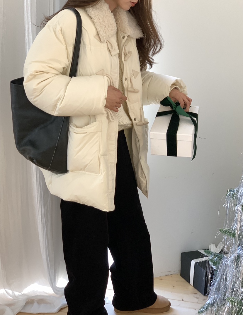 NOTICE東大門㊣實拍女裝新款推薦職業25秋冬時尚熱賣長款棉服NOTICE長款棉服