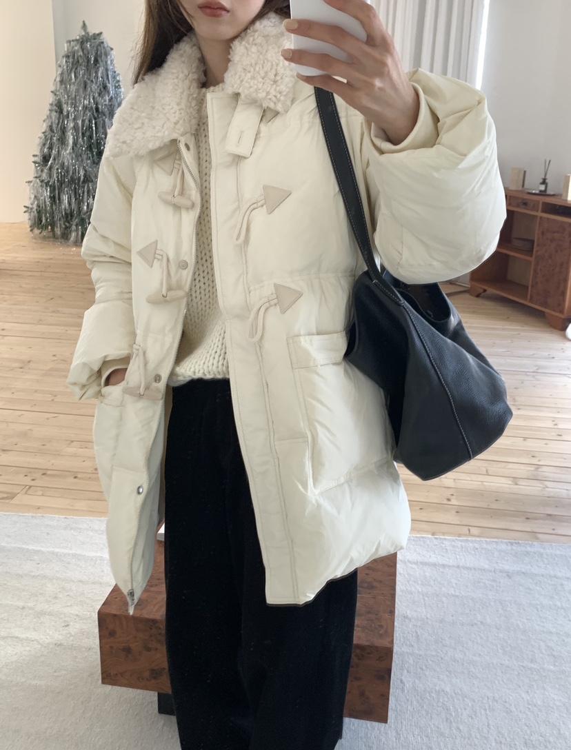 NOTICE東大門㊣實拍女裝新款推薦職業25秋冬時尚熱賣長款棉服NOTICE長款棉服