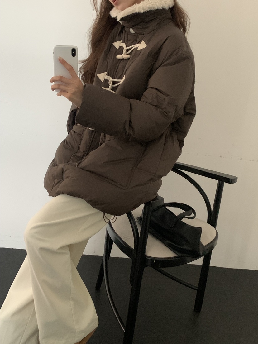 NOTICE東大門㊣實拍女裝新款推薦職業25秋冬時尚熱賣長款棉服NOTICE長款棉服