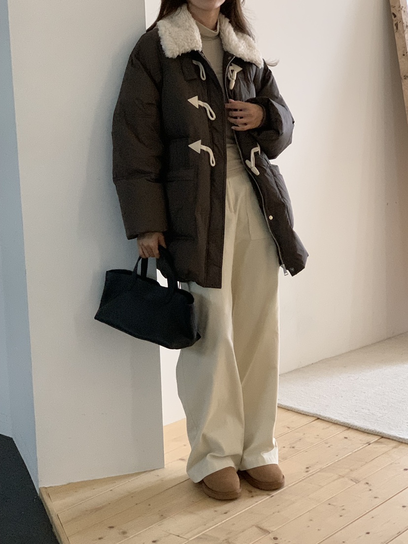 NOTICE東大門㊣實拍女裝新款推薦職業25秋冬時尚熱賣長款棉服NOTICE長款棉服