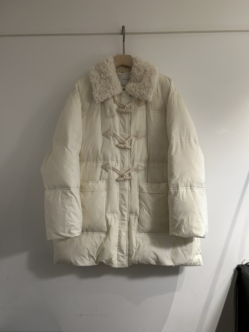 NOTICE東大門㊣實拍女裝新款推薦職業25秋冬時尚熱賣長款棉服NOTICE長款棉服圖色1