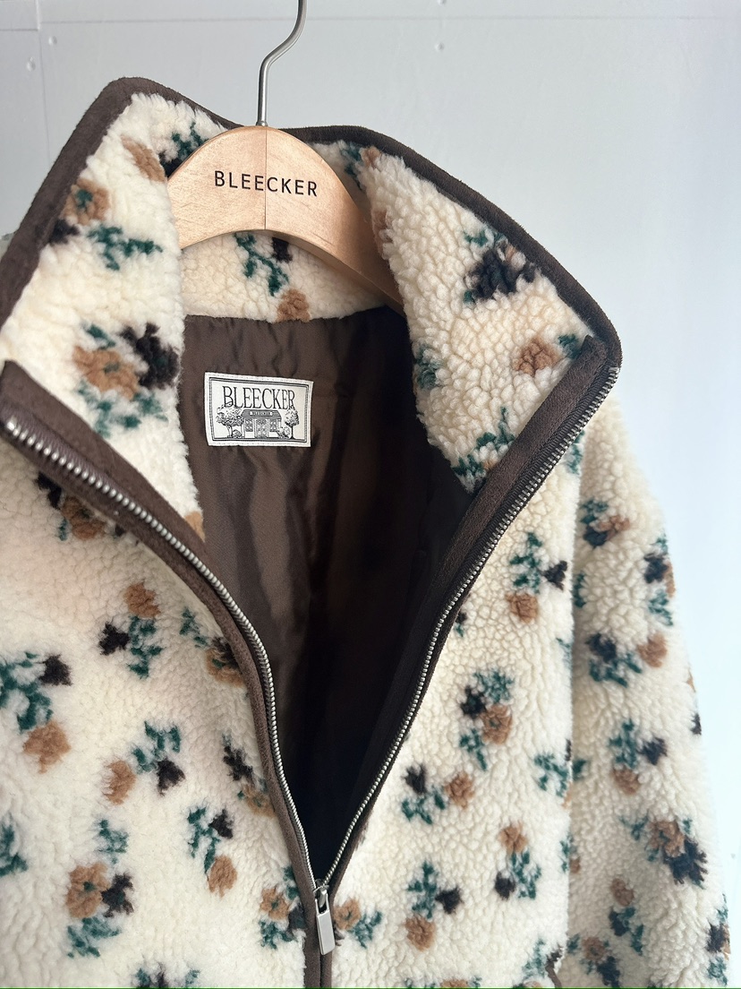 BLEECKER東大門㊣直郵女裝新品25秋冬推薦熱賣時尚夾克花朵BLEECKER夾克