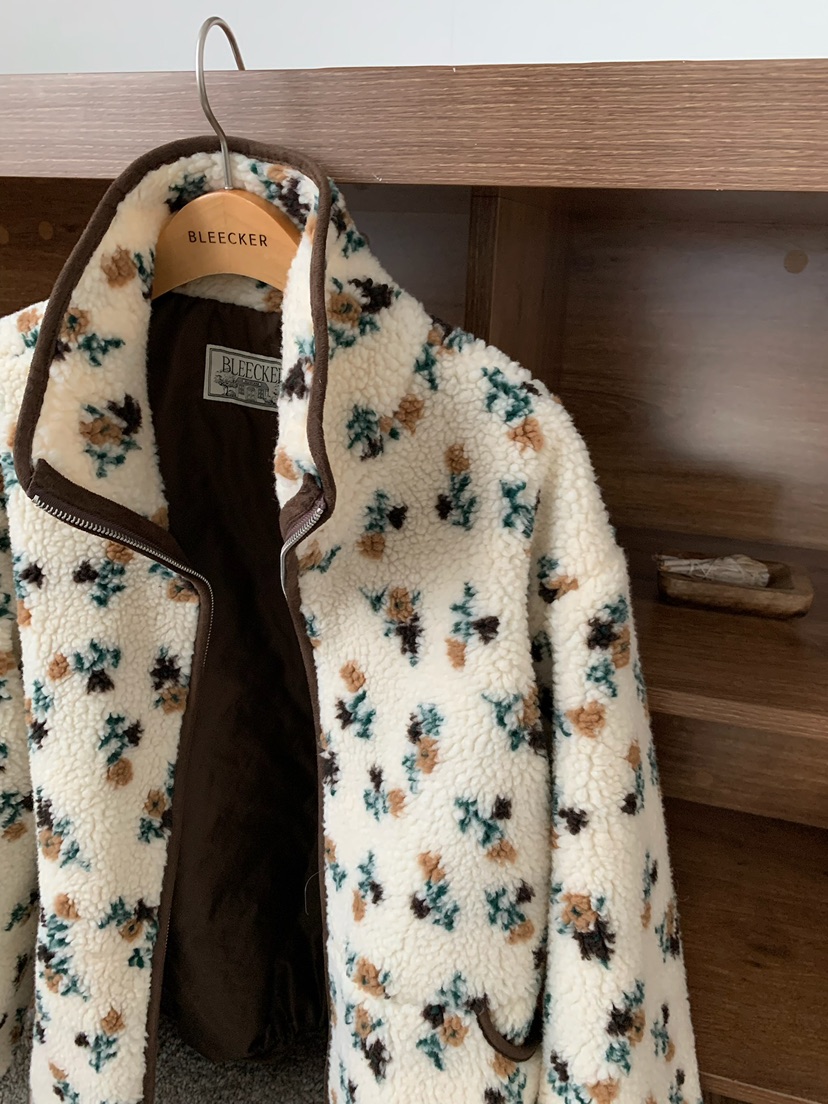 BLEECKER東大門㊣直郵女裝新品25秋冬推薦熱賣時尚夾克花朵BLEECKER夾克