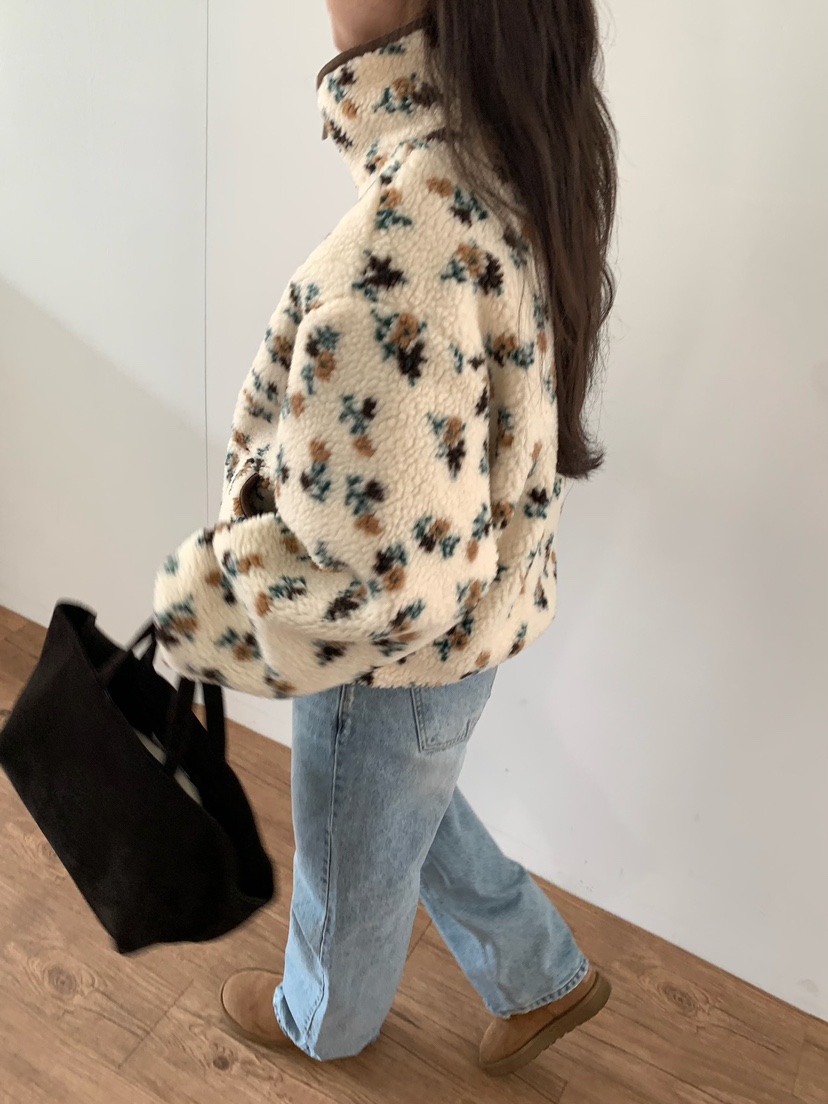 BLEECKER東大門㊣直郵女裝新品25秋冬推薦熱賣時尚夾克花朵BLEECKER夾克