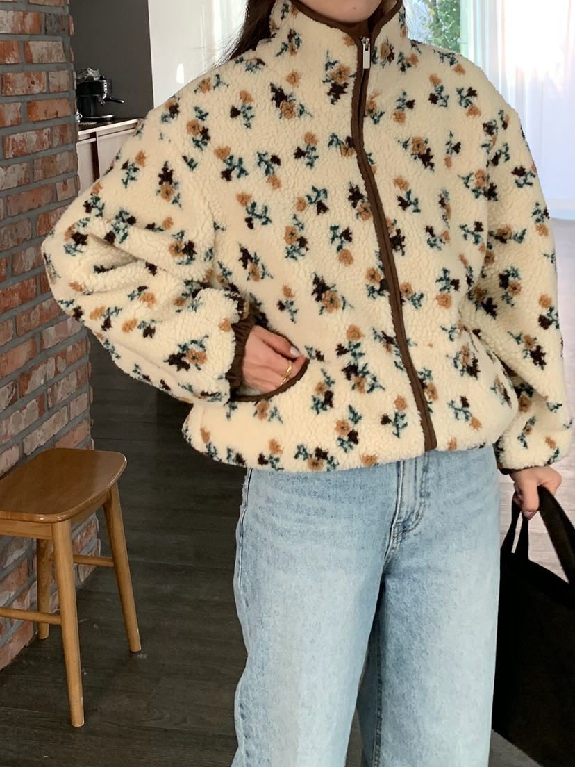 BLEECKER東大門㊣直郵女裝新品25秋冬推薦熱賣時尚夾克花朵BLEECKER夾克