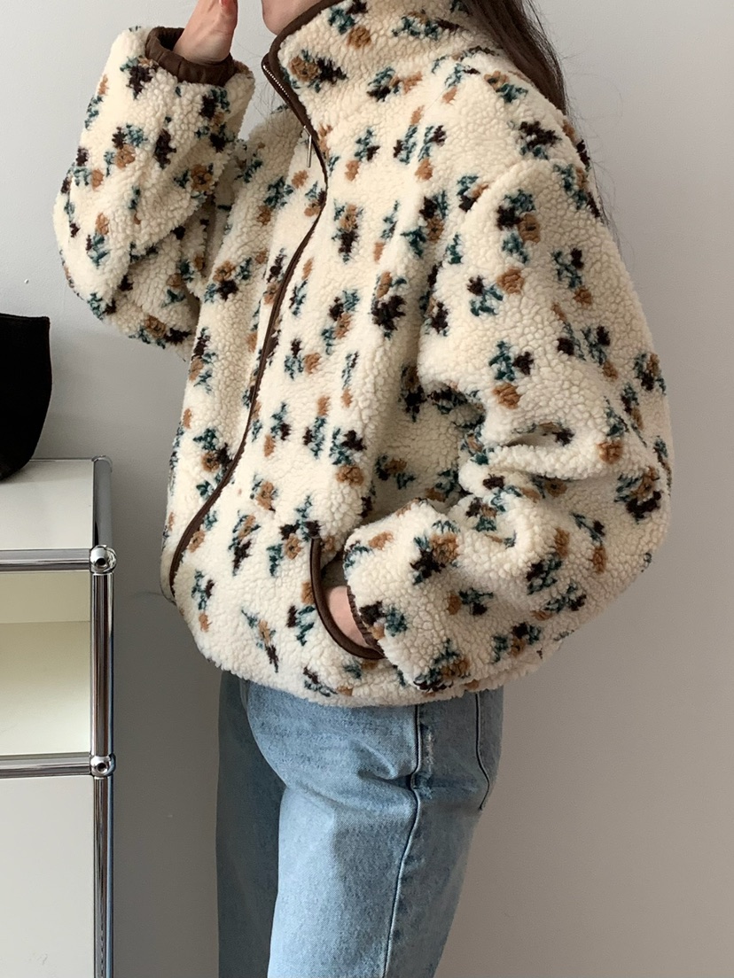 BLEECKER東大門㊣直郵女裝新品25秋冬推薦熱賣時尚夾克花朵BLEECKER夾克