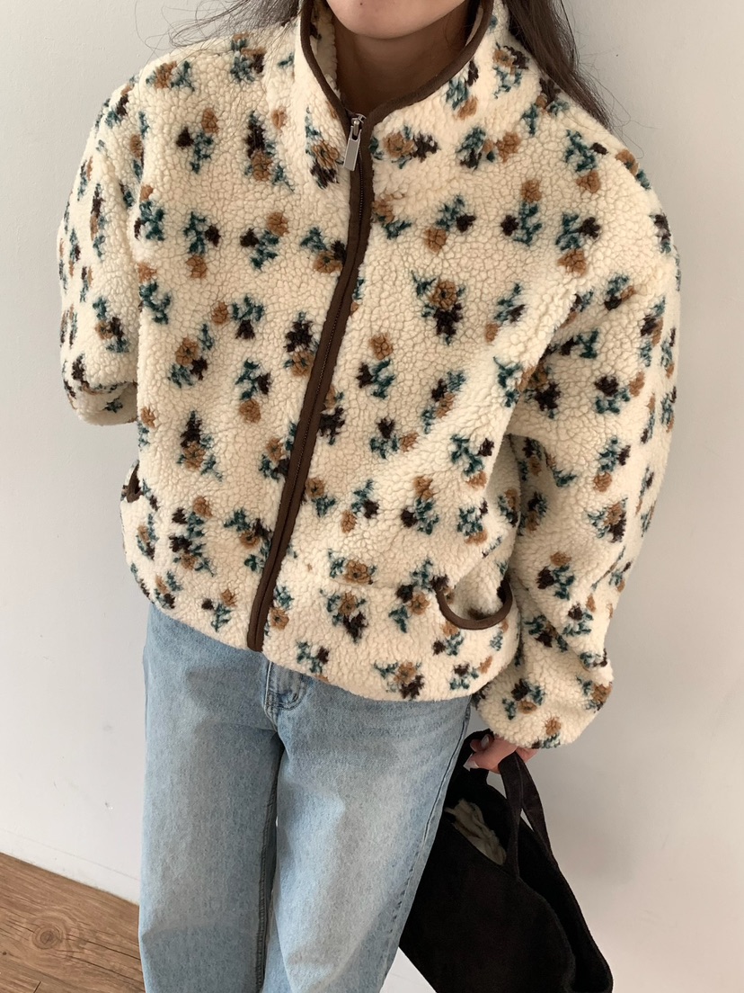 BLEECKER東大門㊣直郵女裝新品25秋冬推薦熱賣時尚夾克花朵BLEECKER夾克