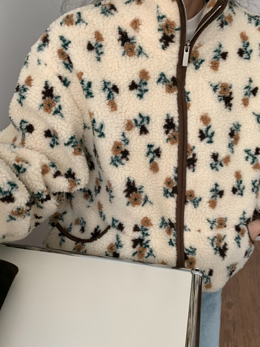 BLEECKER東大門㊣直郵女裝新品25秋冬推薦熱賣時尚夾克花朵BLEECKER夾克