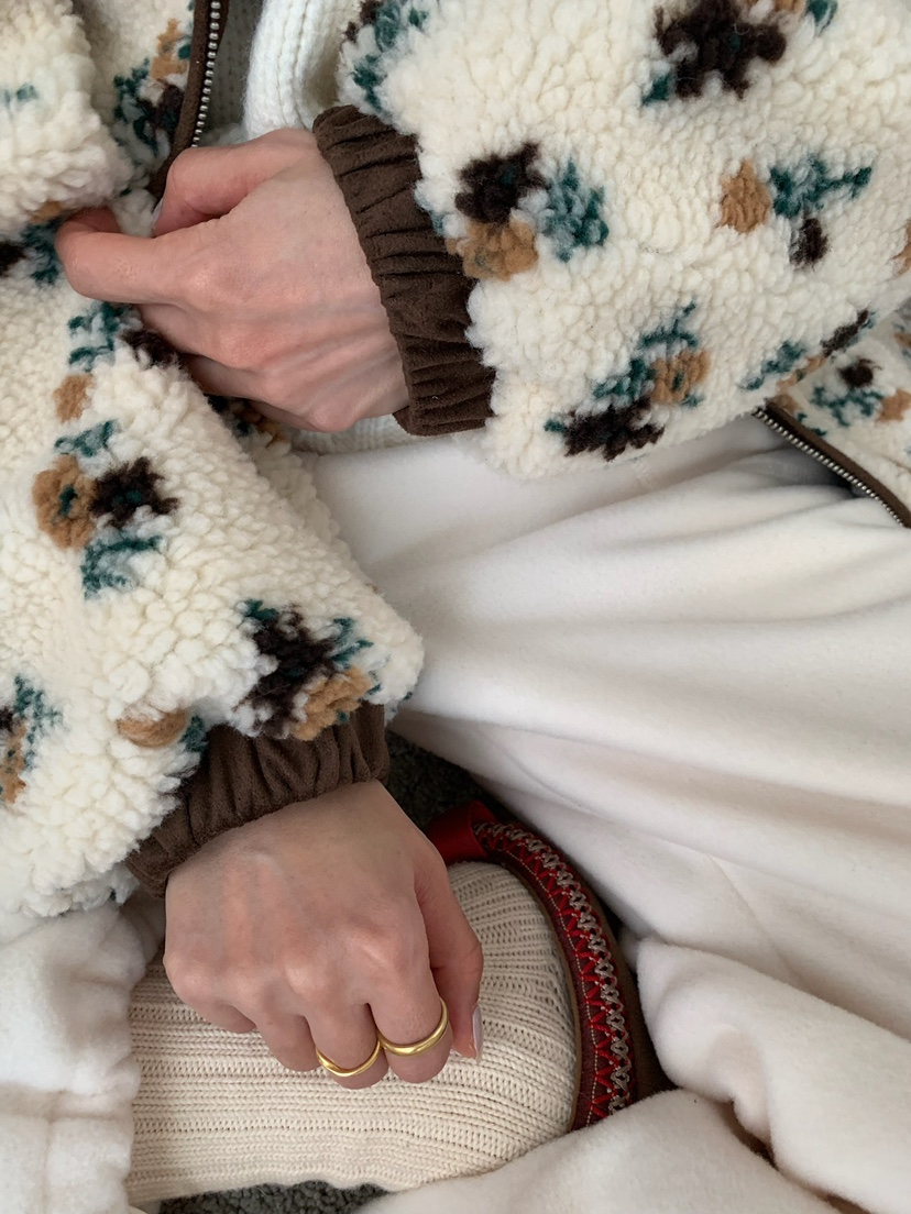 BLEECKER東大門㊣直郵女裝新品25秋冬推薦熱賣時尚夾克花朵BLEECKER夾克