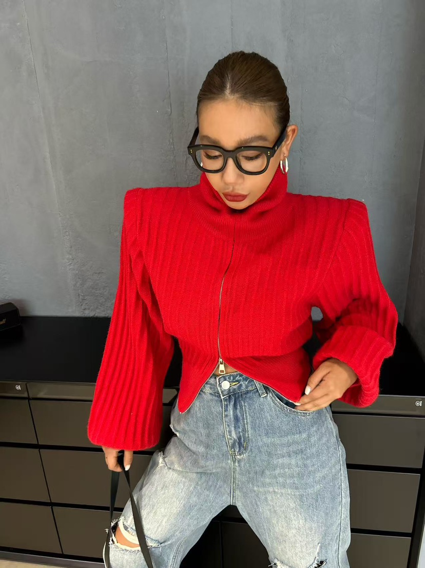 BLACK BABI東大門㊣代購女士新品職業25秋冬休閑針織衫開衫絨BLACK BABI針織衫圖色3