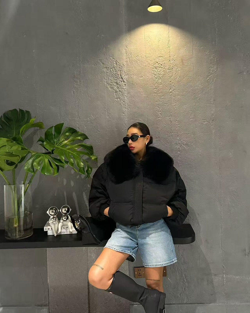 BLACK BABI東大門㊣代購女裝新品職業推薦休閑熱賣短款羽絨服BLACK BABI短款羽絨服