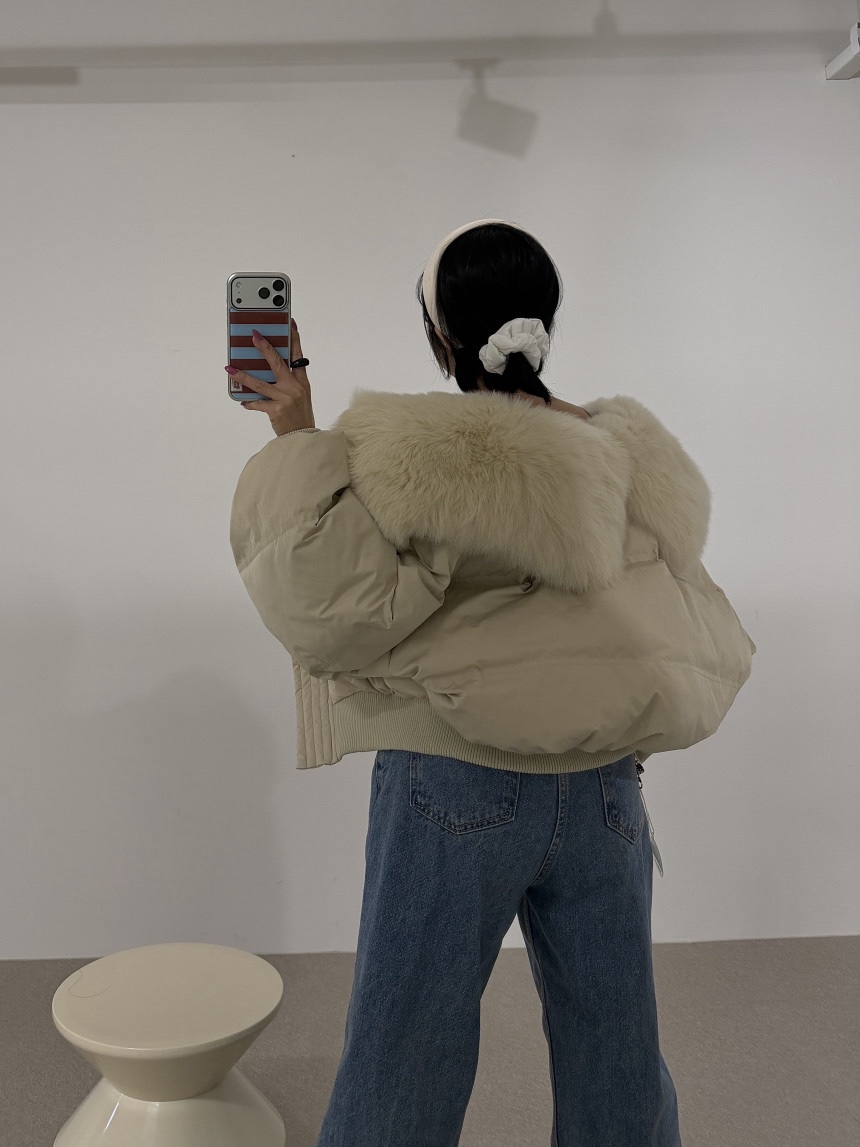 BLACK BABI東大門㊣代購女裝新品職業推薦休閑熱賣短款羽絨服BLACK BABI短款羽絨服