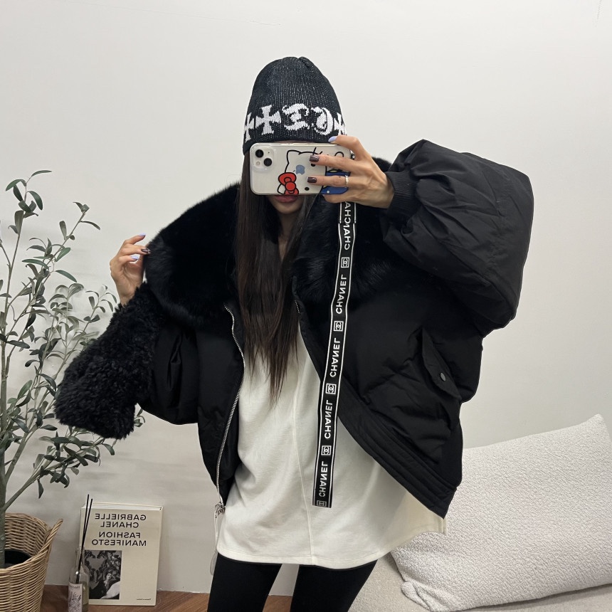 BLACK BABI東大門㊣代購女裝新品職業推薦休閑熱賣短款羽絨服BLACK BABI短款羽絨服