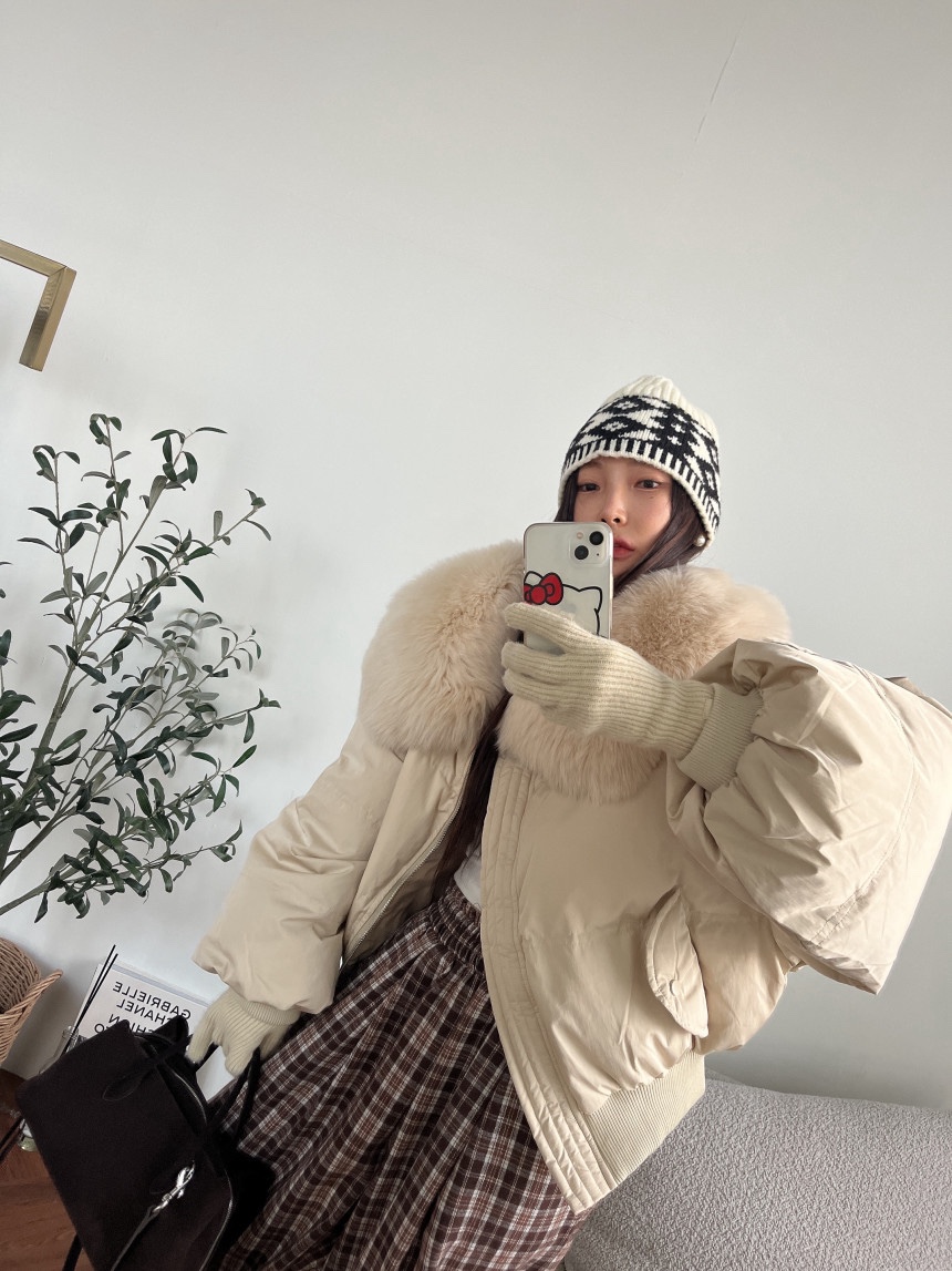 BLACK BABI東大門㊣代購女裝新品職業推薦休閑熱賣短款羽絨服BLACK BABI短款羽絨服