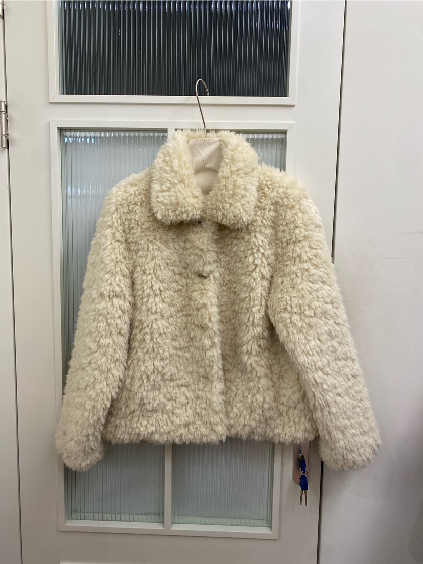 JADEMARKET東大門㊣直郵女士新款職業25秋冬休閑短款大衣絨JADE MARKET短款大衣圖色1