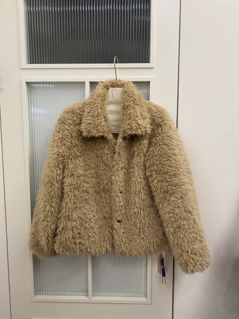 JADEMARKET東大門㊣直郵女士新款職業25秋冬休閑短款大衣絨JADE MARKET短款大衣圖色2