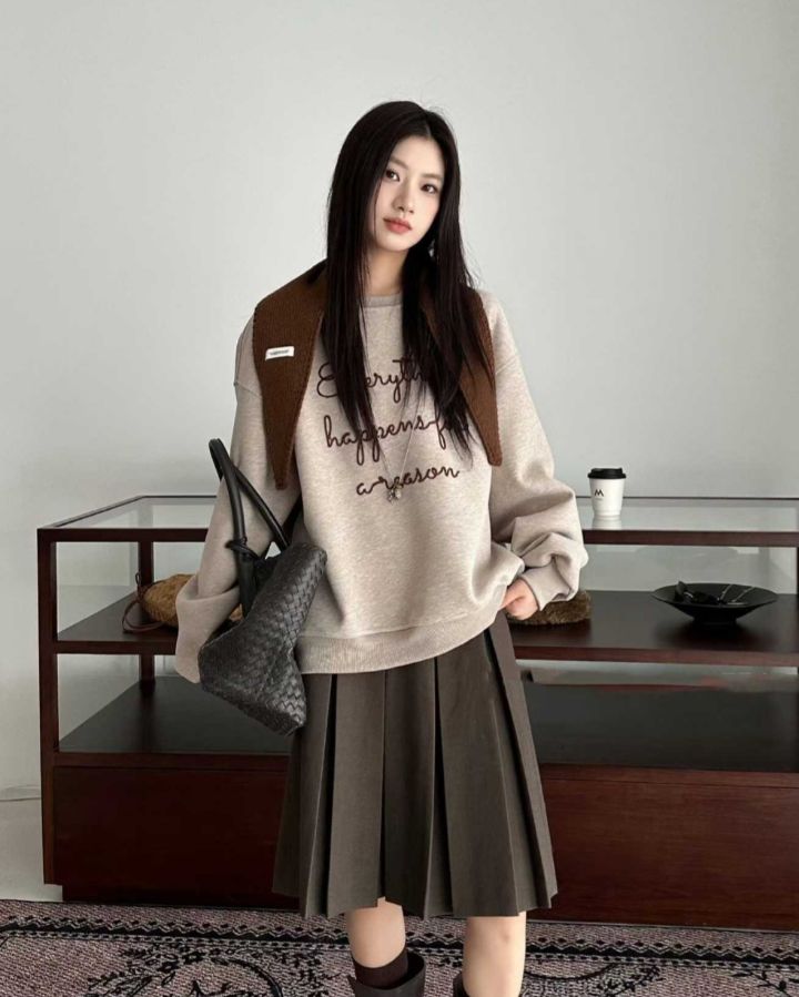 BOBBIE DOLL韓國代購㊣女裝新品時尚休閑25秋冬人氣推薦衛衣BOBBIE DOLL衛衣