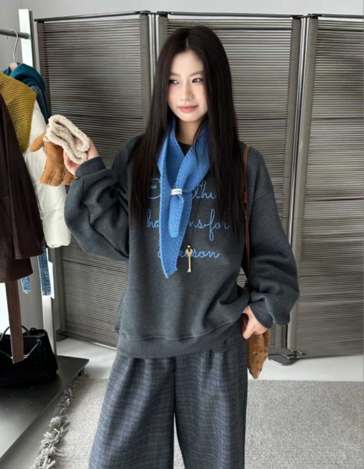 BOBBIE DOLL韓國代購㊣女裝新品時尚休閑25秋冬人氣推薦衛衣BOBBIE DOLL衛衣